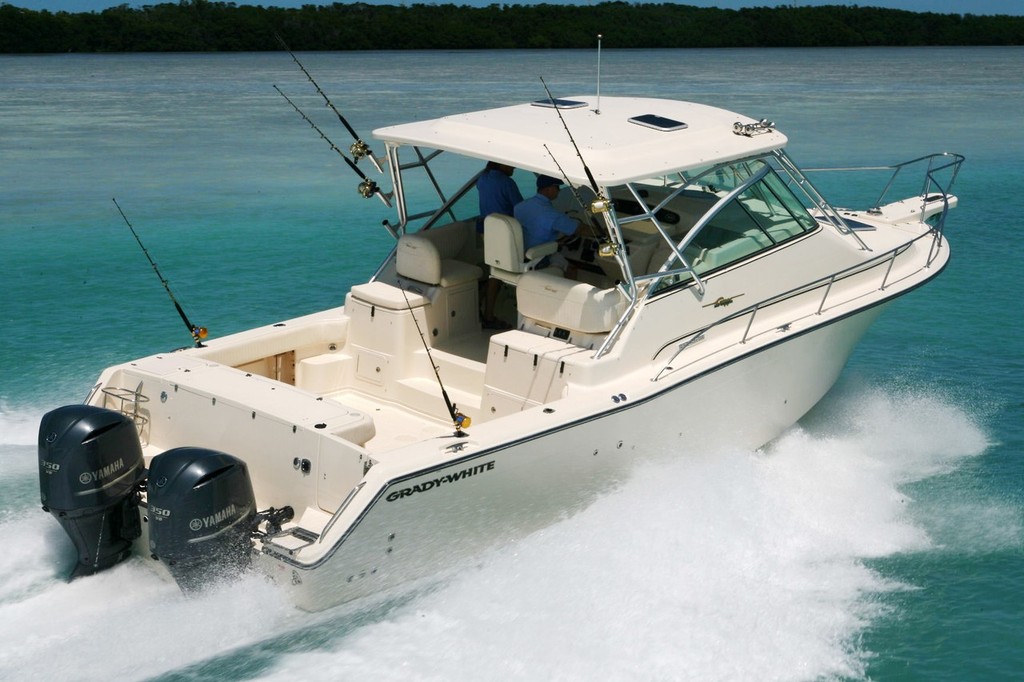 Try a twin-rig on a Grady-White and you soon find out what get up and go means. - Yamaha F350 © Yamaha Motor